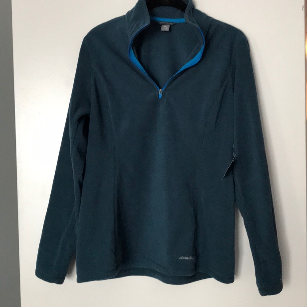 NWT Eddie Bauer Quarter Zip Fleece Pullover